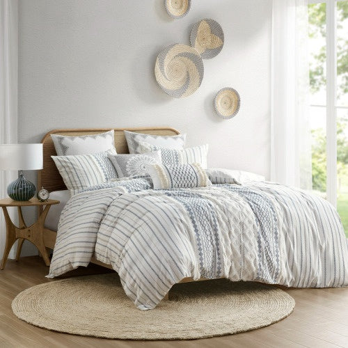 The Textured Chenille Cotton Duvet Set – Full/Queen