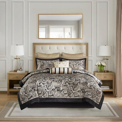 The Midnight Sanctuary 12-Piece Complete Bedroom Suite (Full)