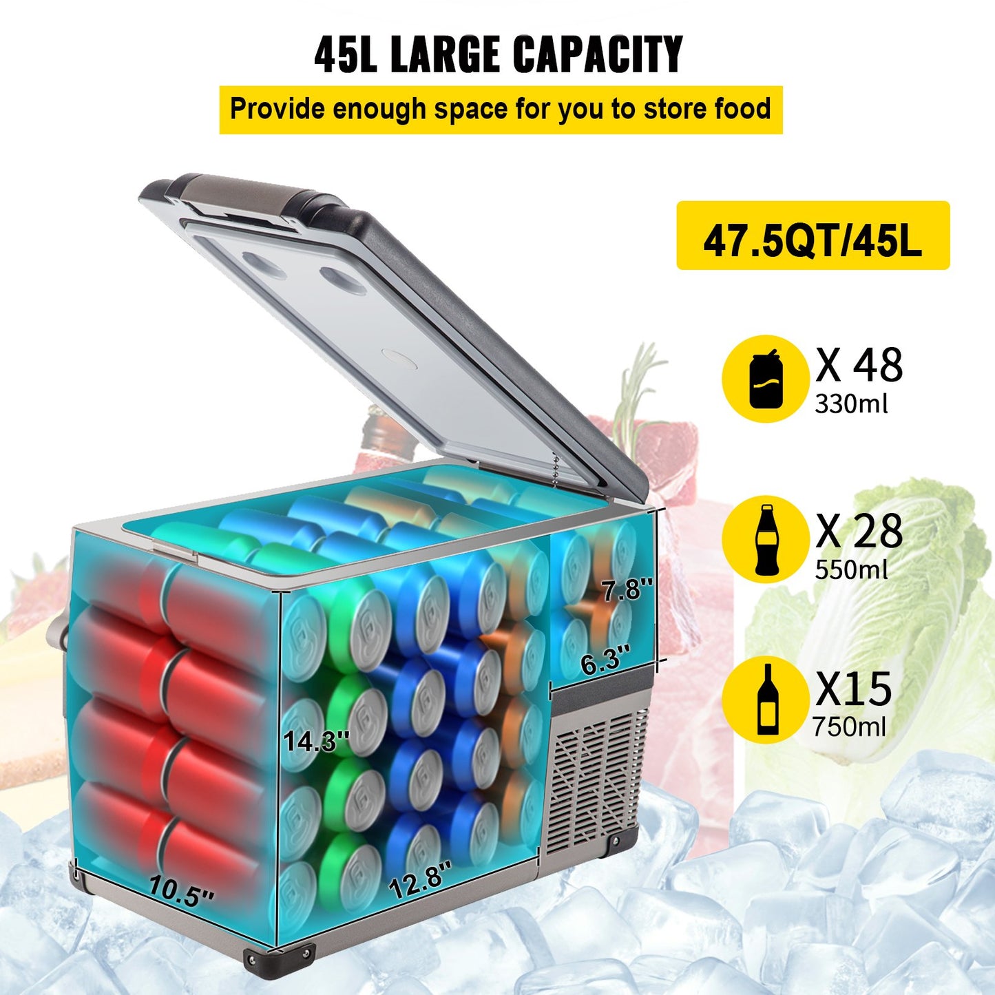 The Apex Nomad 48 Qt Smart 12V Fridge & Expedition Freezer
