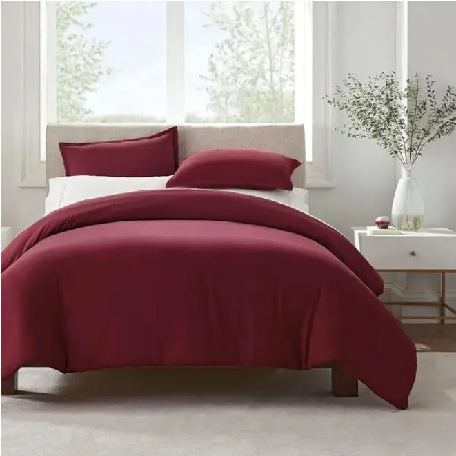 Serta Simply Clean™ Pleated Duvet Cover – Queen