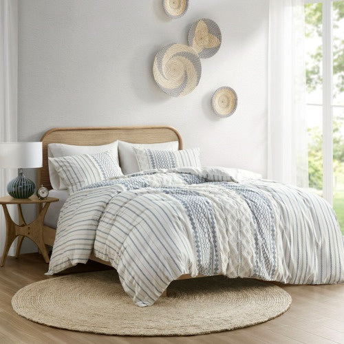 The Textured Chenille Cotton Duvet Set – Full/Queen
