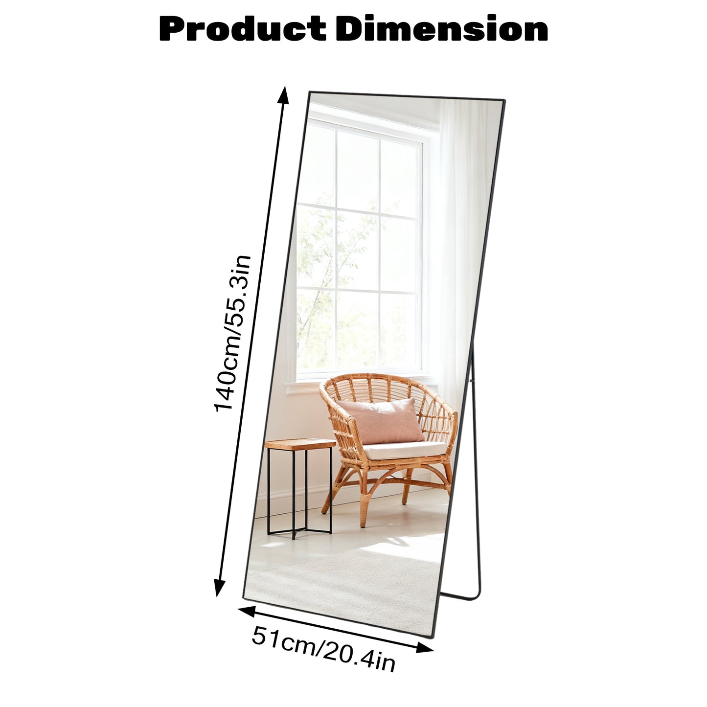 The Reflection Foundation Full-Length Standing Mirror Suite