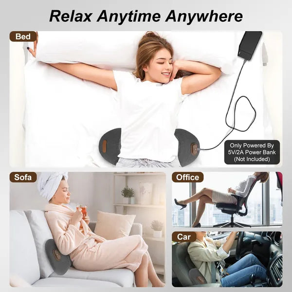 The Heated Lumbar Massager | 3-in-1 Heat, Vibration & Air Stretching