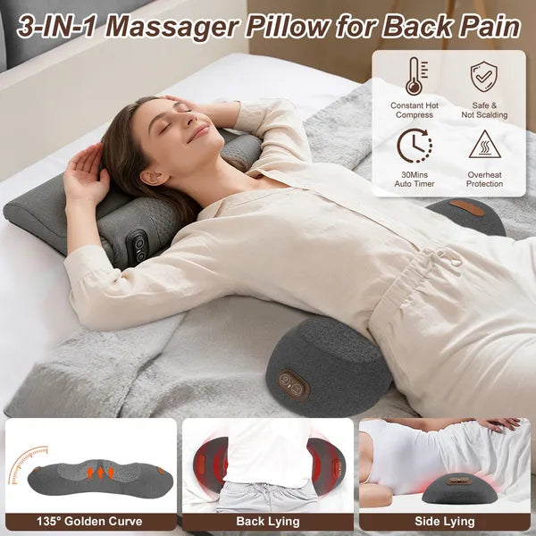 The Heated Lumbar Massager | 3-in-1 Heat, Vibration & Air Stretching