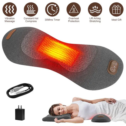 The Heated Lumbar Massager | 3-in-1 Heat, Vibration & Air Stretching