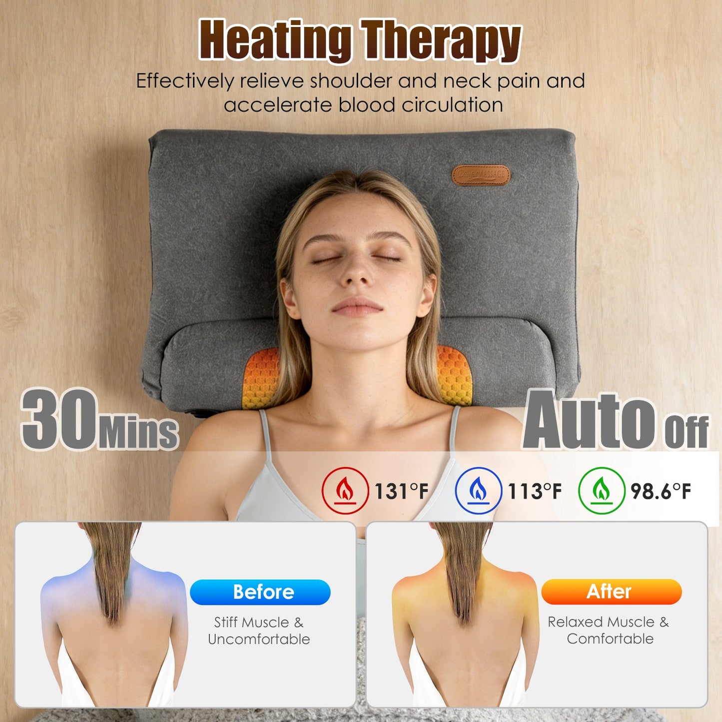 The Restoration Pillow | Multi-Level Heat & Vibration Therapy Suite
