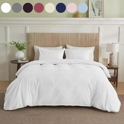 Serta Simply Clean™ Pleated Queen Duvet Cover