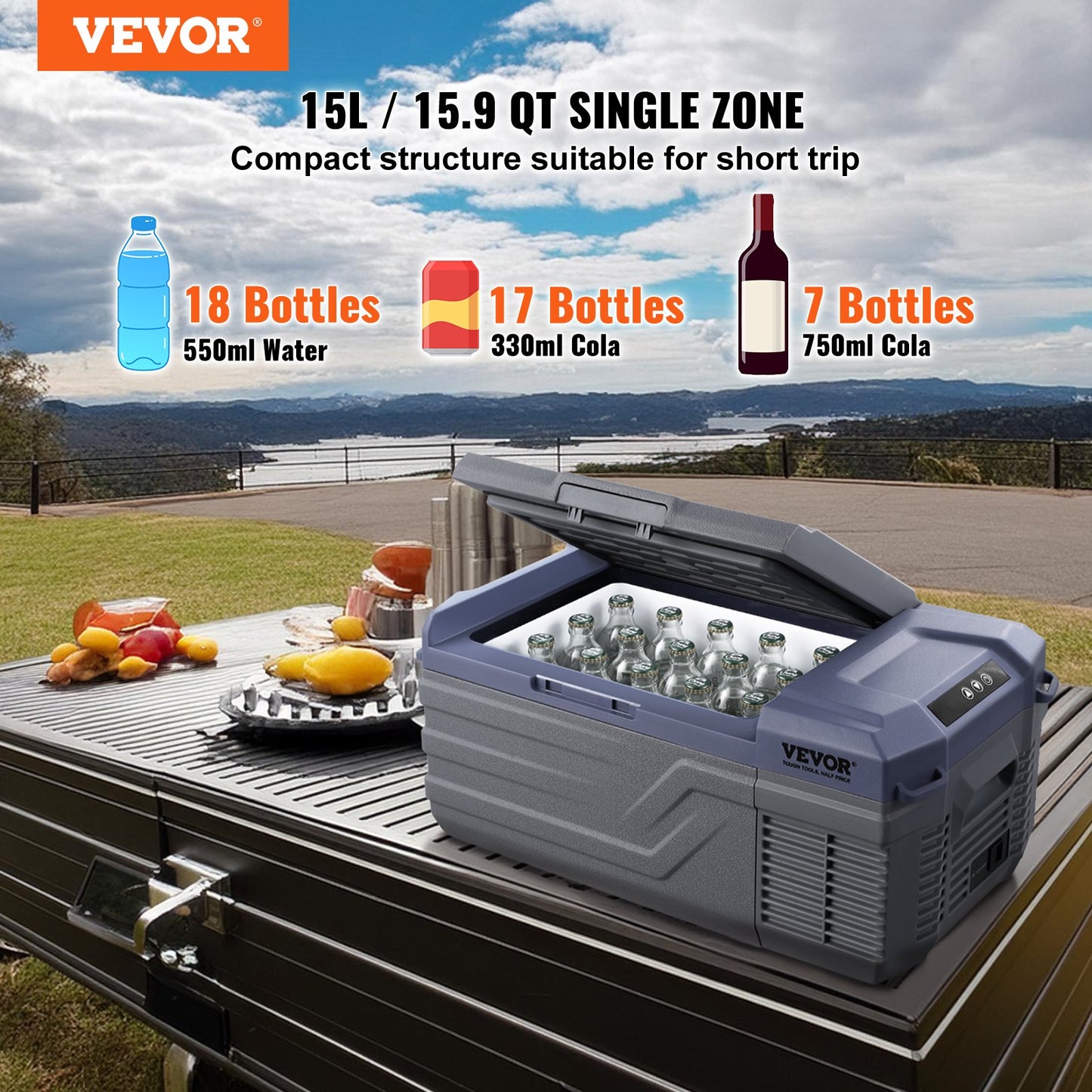 The Solo Scout 15L Portable Compressor Fridge & Freezer Suite