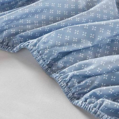 The Botanical Azure Foundation Queen Comforter & Sheet Suite