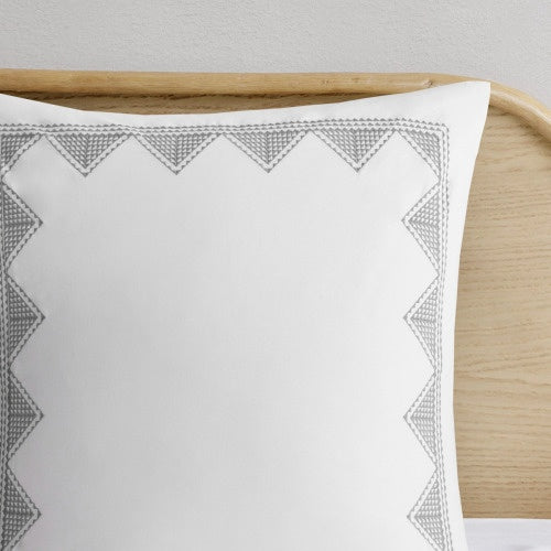 The Artisanal Cotton & Chenille Printed Duvet Set