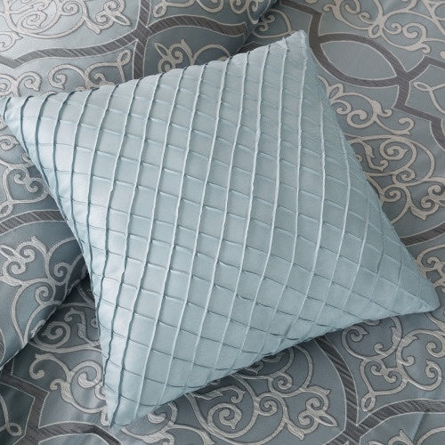 The Azure Grand Foundation 12-Piece Comforter & Cotton Sheet Suite