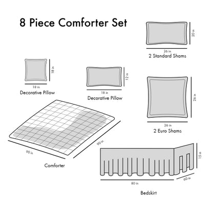 The Grand Foundation 8-Piece Queen Comforter Sanctuary